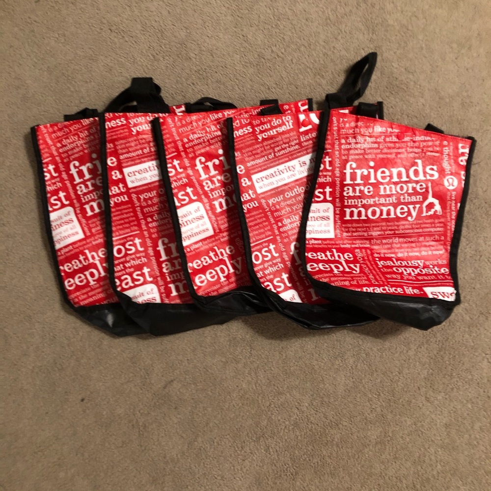 5 Lululemon Bags - Size Small